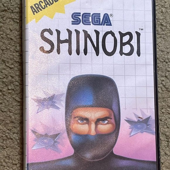Cased Sega Master System game 1988 “Shinobi” W/ Manual 8-bit Arcade (tonka) - Picture 1 of 3